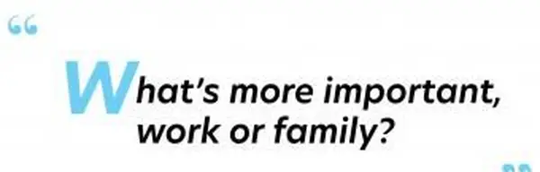 Práca alebo rodina