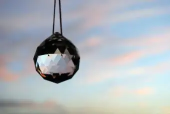 Cristallo sfaccettato pendente
