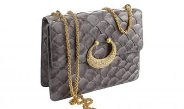 Sac à main en cuir 20K Eternity Arapaima avec diamants