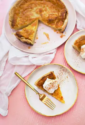 Horchata Custard Pie