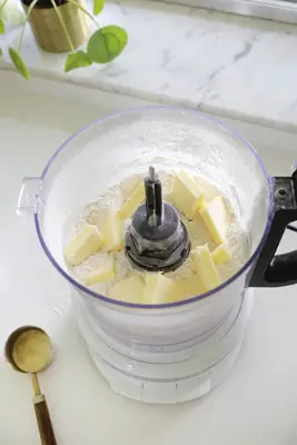 making dough for apple tart