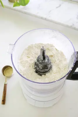making dough for apple tart