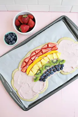 Rainbow Fruit Pizza!