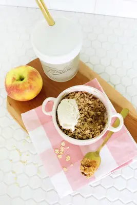 5-Minute Apple Crisp (For One!)