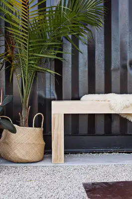 Mid-Century Slatted Bench DIY