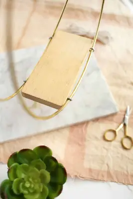 Brass Ring Hanging Planter DIY