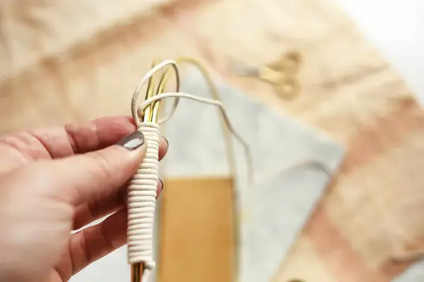 Brass Ring Hanging Planter DIY