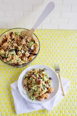 Creamy winter pasta salad