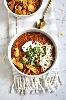 Red lentil vegetarian soup