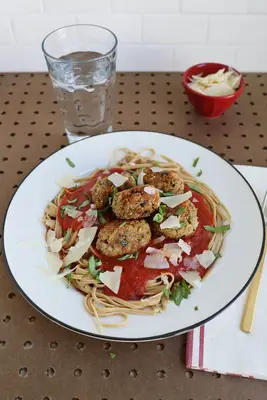 Aubergine parmkødboller