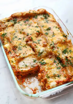 Overnight No-Boil Lasagna
