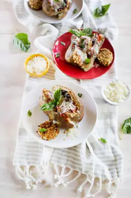 Auberginenparmherzkartoffeln