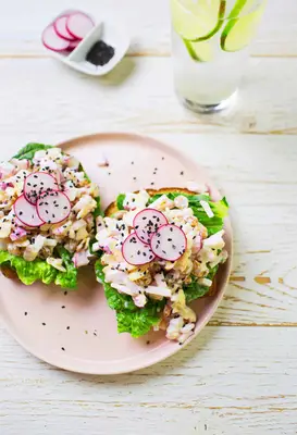 Radish Salad Sandwiches