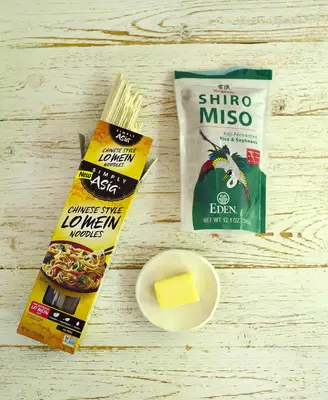 Miso and Garlic Butter Noodles