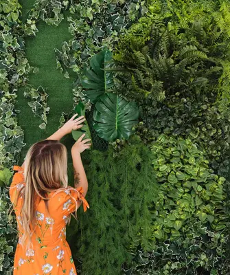 DIY Faux Living Wall