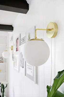 Brass Globe Sconce fai da te