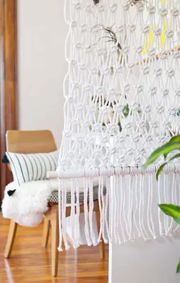 Macrame Room Divider DIY 