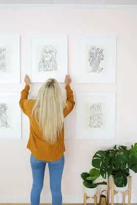 Easy Black and White Gallery Wall Idea