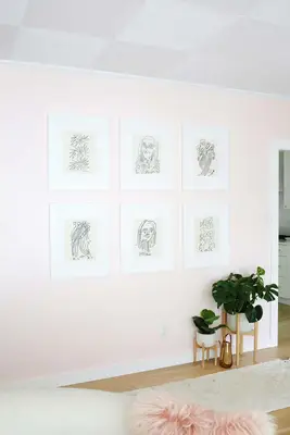 Easy Black and White Gallery Wall Idea