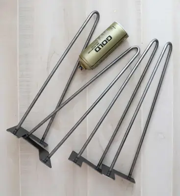 DIY Color Blocked Velvet Bench