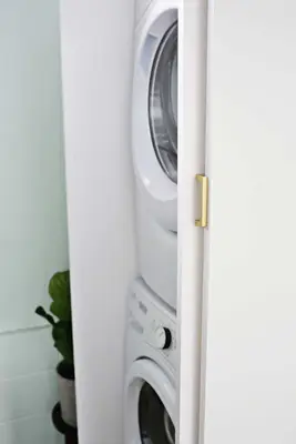 Hidden Washer and Dryer Cabinet