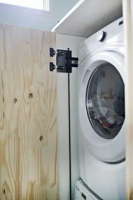 Hidden Washer and Dryer Cabinet