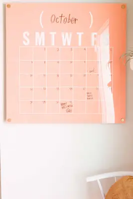 Easy Oversized Acrylic Calendar