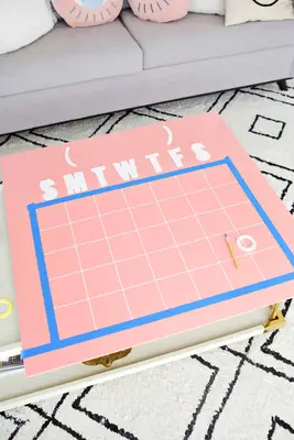 Easy Oversized Acrylic Calendar