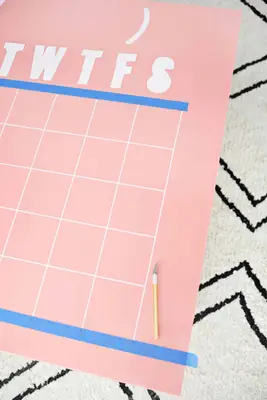 Easy Oversized Acrylic Calendar
