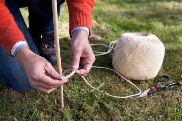 Circular lawn - measuring the circle