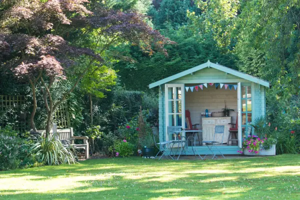 Summer house shed. Photo: Getty Images.
