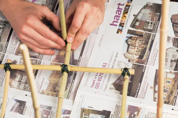 Make your own plant supports - adding the legs