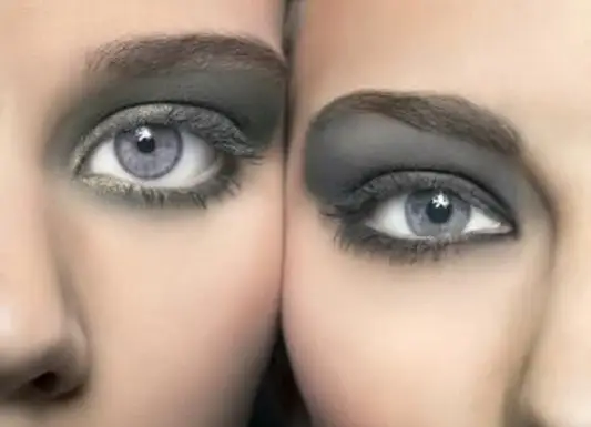 Očný make-up pre šedé oči