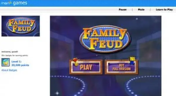 MSN Games FamilyFeudのスクリーンショット