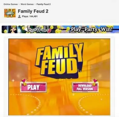 gamefools.com Family Feud2ゲームのスクリーンショット