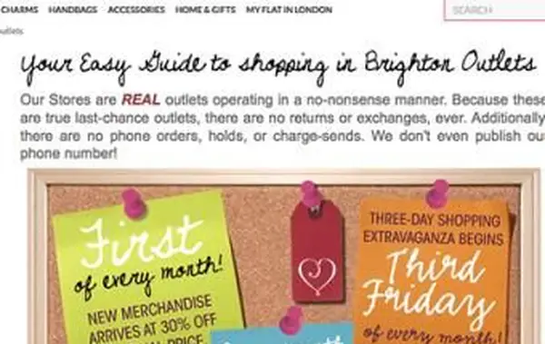ブライトンジュエリーにはアウトレットがありますか？
