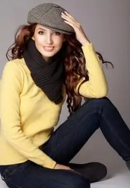 Projektantka mody na zimowe ubrania