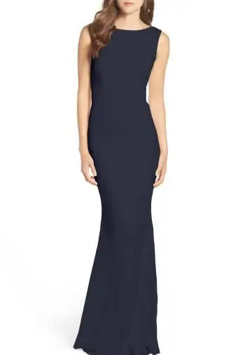 Vestido de crepe com drapeado nas costas KATIE MAIO