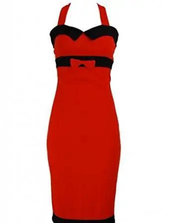 Vestido lápis rockabilly