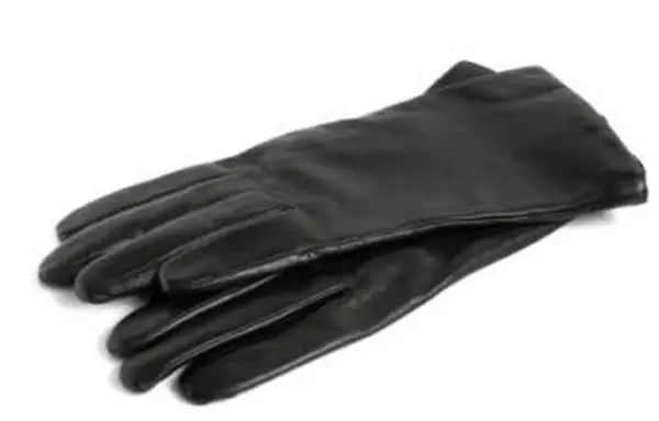 Długie skórzane rękawiczki