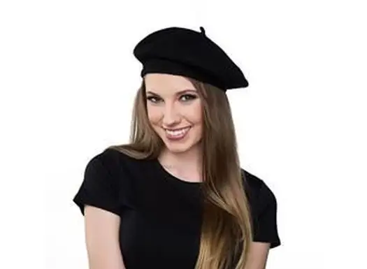 Sombrero de boina negra