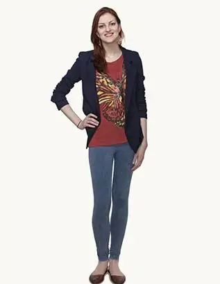 スキニージーンズの着用方法