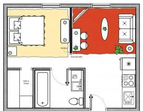 małe studio feng shui