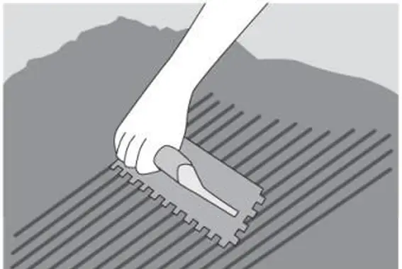 Schemat rozprowadzania zaprawy