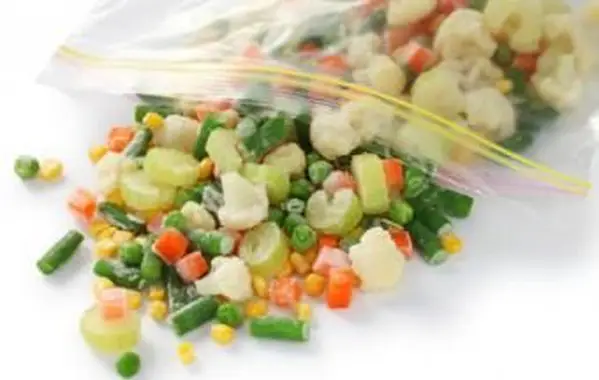 vegetais caseiros congelados