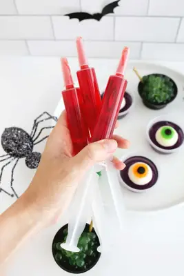 jello syringe shots for halloween