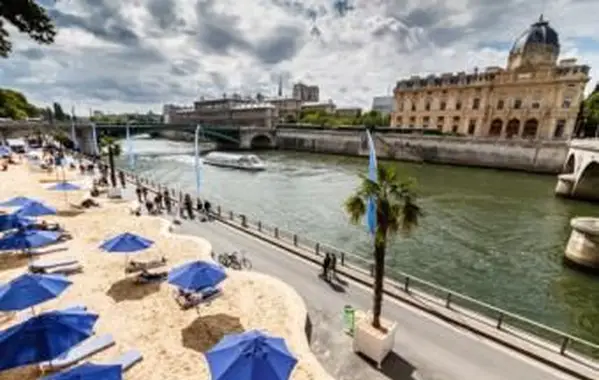 도시 해변 팝업