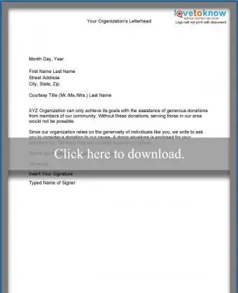 Ogólny list darowizny