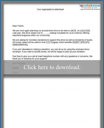 List dotyczący pozyskiwania funduszy dotyczący konkretnego programu