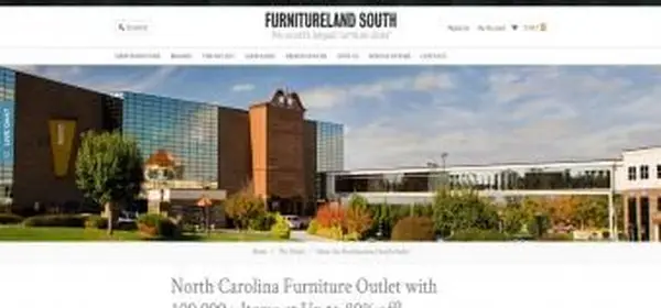 Captura de tela de Furnitureland South - website